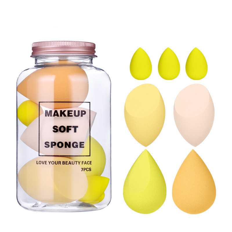 7 stück Weiche Kosmetikschwämme  Make Up Beauty Blender-Set