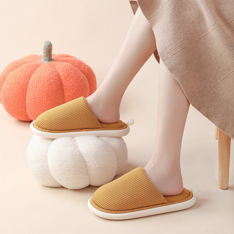 Winter House Slippers Eva Sole Anti-slip Soft Furry Plush Slippers Women's Footwear Floor EKLE Shoes